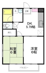 名取駅 徒歩16分 2階の物件間取画像